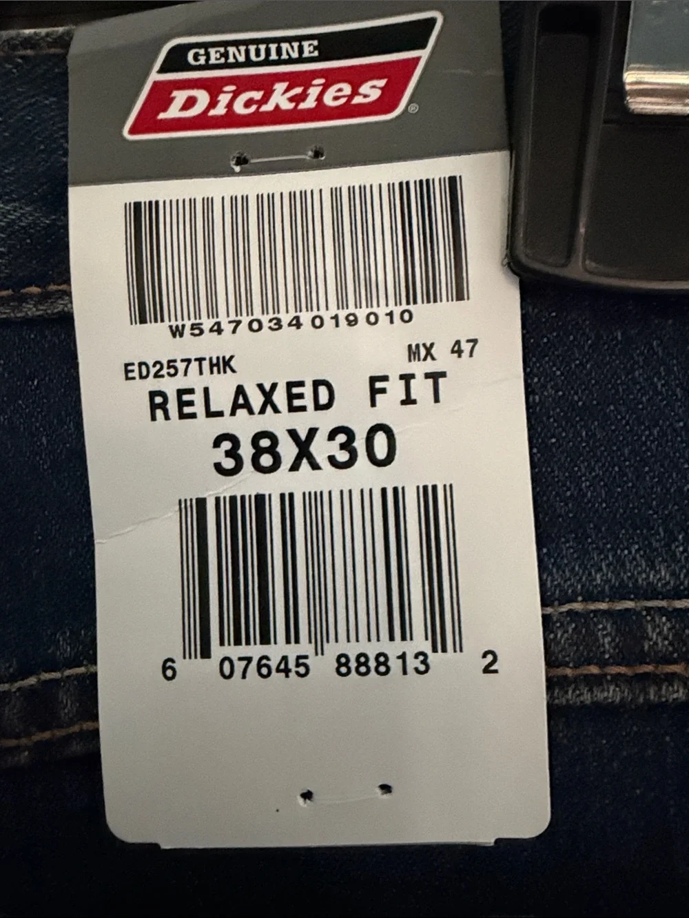 Dickies Men's Navy Bootcut Jeans